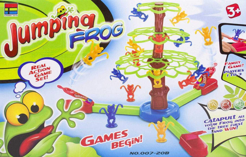 LT437 NOWA GRA SKACZĄCE ŻABKI zręcznościowa rodzinna 3+ spadające