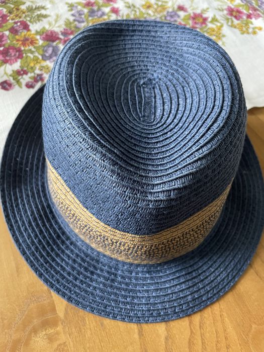 Kapelusz letni słomkowy 54-56 cm fedora grantowy