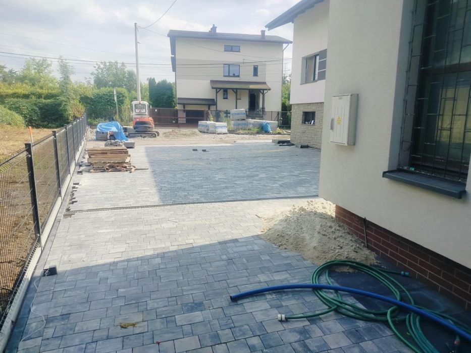 Układanie kostki, Usługi brukarskie, minikoparką, drenaże