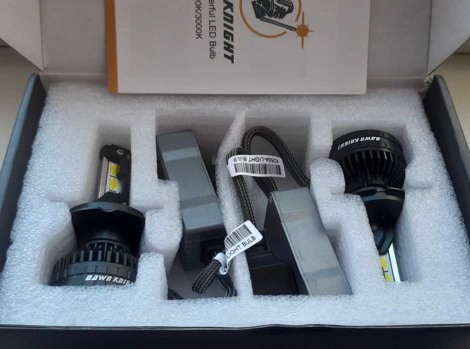 DawnKnight 24V H4 H7 4300K 6000K trucks canbus LED лампы K5C K9C