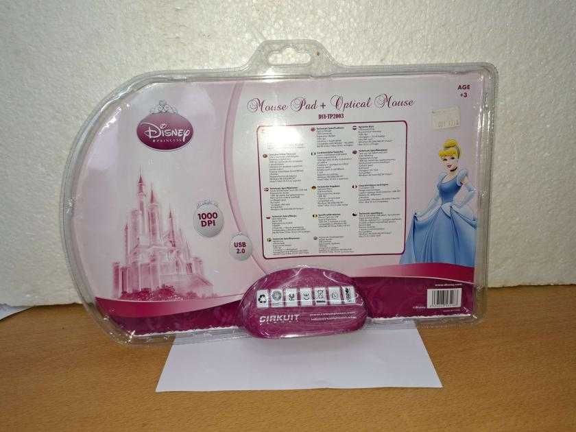 Cirkuit Planet Disney Princess Pack - Optical Mouse USB + Mouse Pad