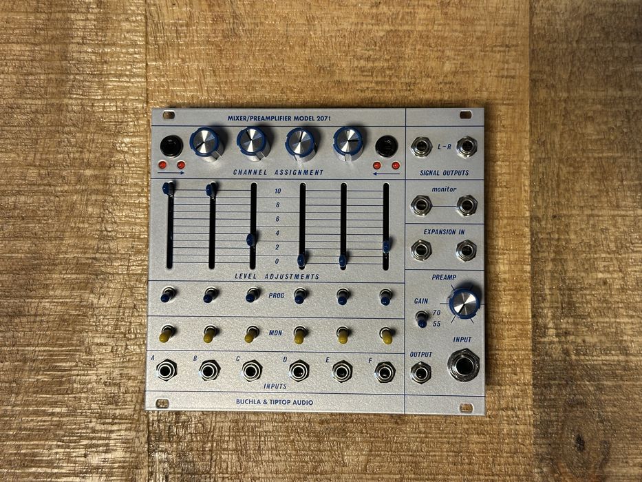 Tiptop Audio Buchla 207t Mixer eurorack syntezator modularny mikser