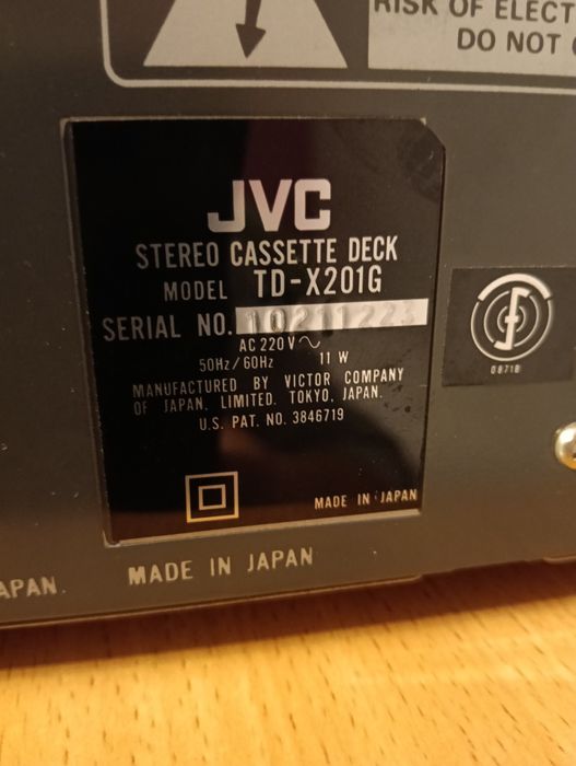 JVC TD-X201G,deck kasette.