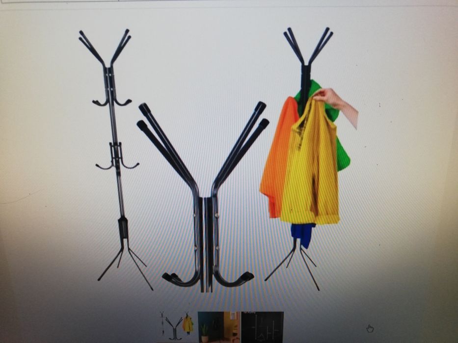 Wieszak stojący metalowy Ruhhy.