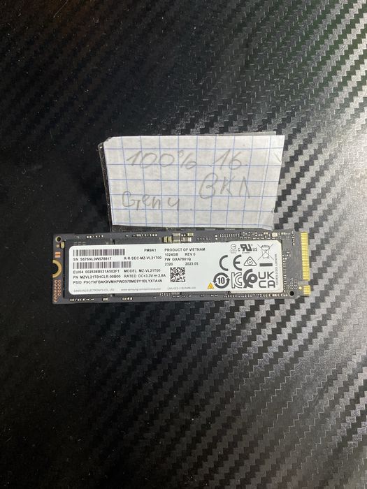 SSD Samsung PM9A1[980 Pro] 1TB NVMe PCIe 4.0 (Стан 100%)