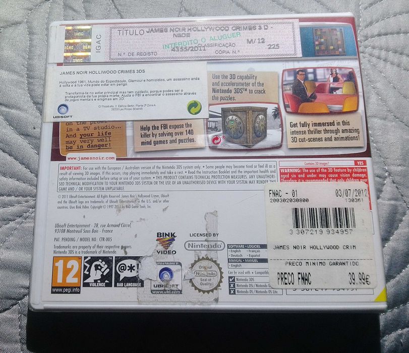 Jogo Nintendo 3DS - selado