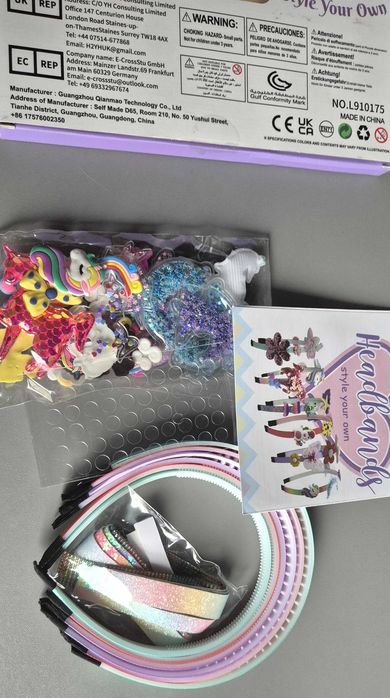 Zestaw Do Robienia Opasek przepasek Do Włosów Kreatywny 40 Elementów