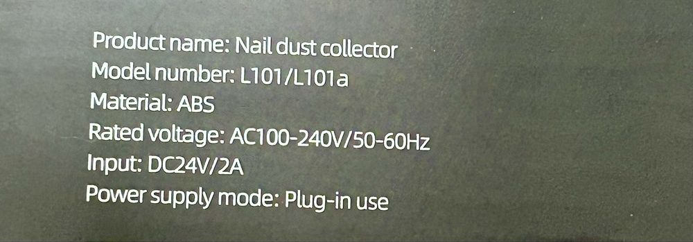 Aspirador de unhas profissional