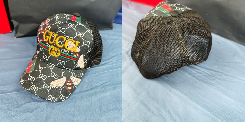 Czapka z daszkiem czapki unisex Gucci monogram kolory regulowane premium