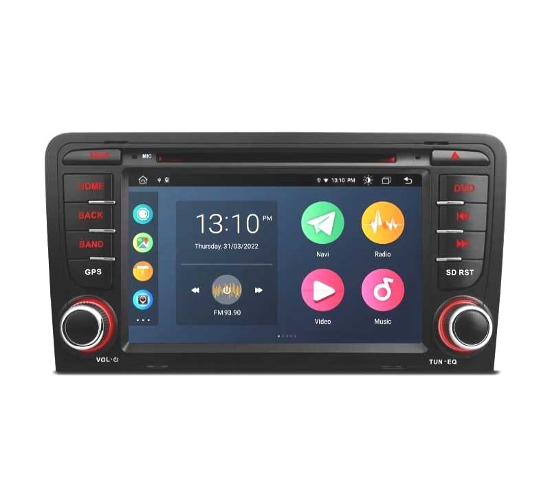 AUTO RADIO GPS 2DIN ANDROID 12 OCTA-CORE PARA AUDI A3 8P 8PA 03-12 USB GPS TACTIL 7" HD