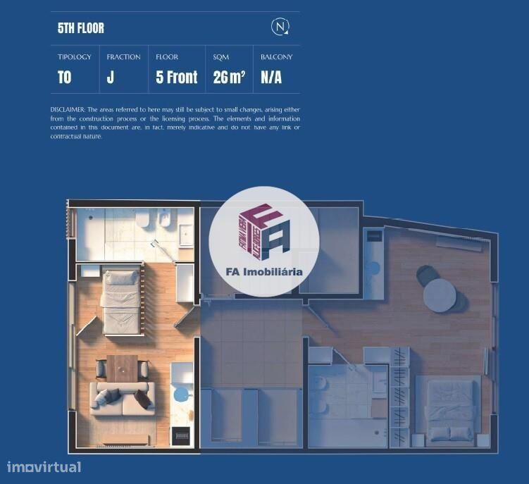Apartamento T0 Centro Matosinhos
