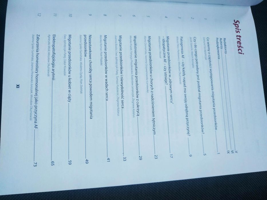 Migotanie przedsionków.