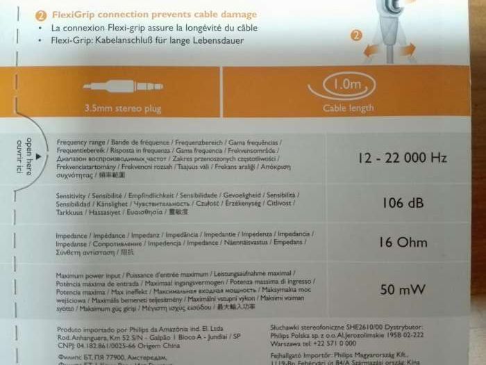 Auriculares Philips (2 conjuntos)