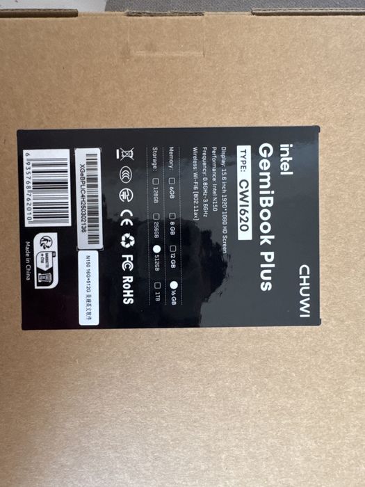 Notebook chuwi gemibook plus 16GRam