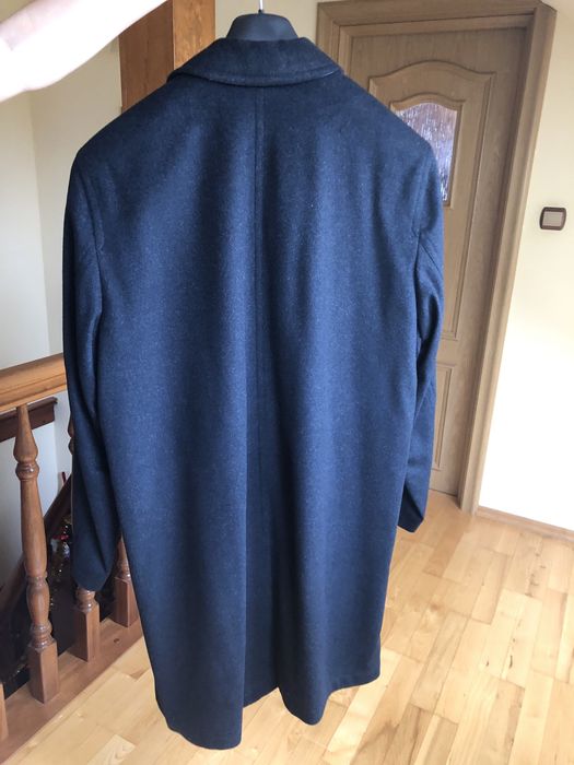 Płaszcz męski Lodenfrey wełna i kaszmir rozmiar 52 czarny