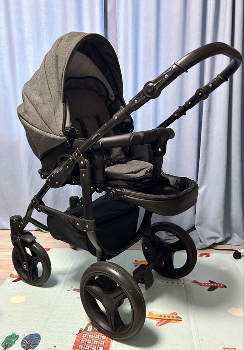 Універсальна коляска 2 в 1 - Angelina Discovery Evolution (Сірий)