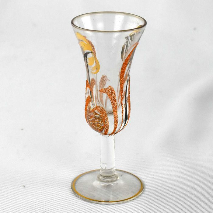Conjunto de Garrafa licoreira com 6 cálices, Art Déco