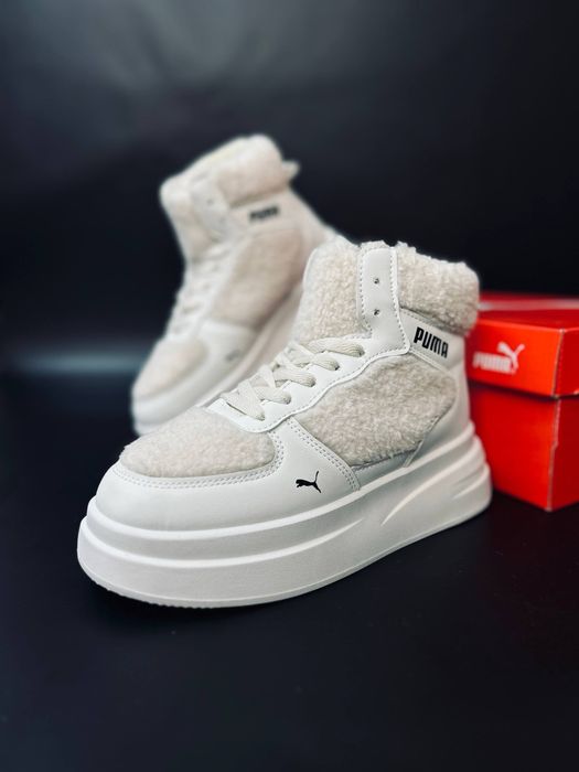 Ботинки Пума очень теплые / ботинки на высокой подошве пума женские