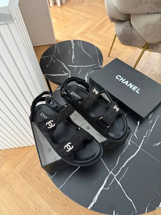 Шлепки шльопанці сандаліі босоніжки  шанель chanel