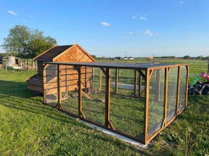 Duży kurnik XXXL dla 20-28 kur, kaczek deska sosna, jodła Ocieplony!