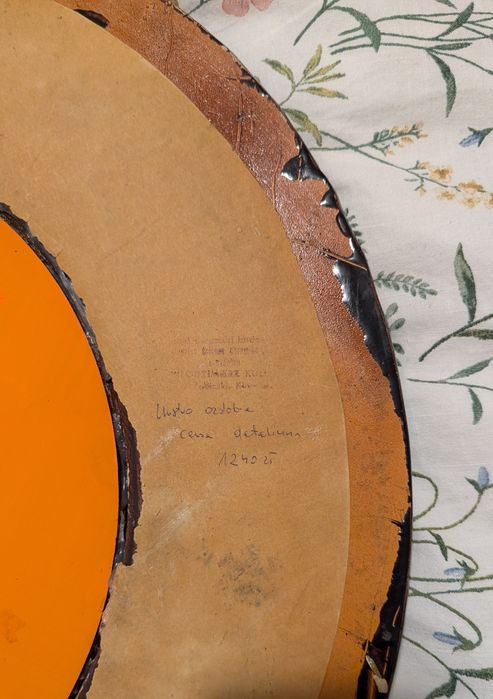 Lustro ozdobne, antykwariat, ceramiczne