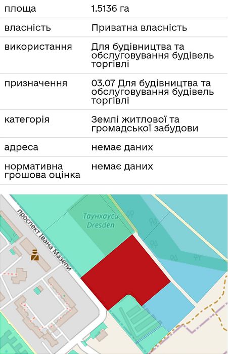 Продам. Земля. Участок. Каменское