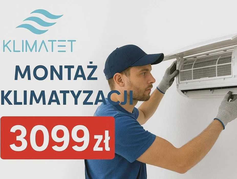 Montaż Klimatyzacji 3,5KW ŚLĄSK | Grzanie i Chłodzenie | Wolne Terminy