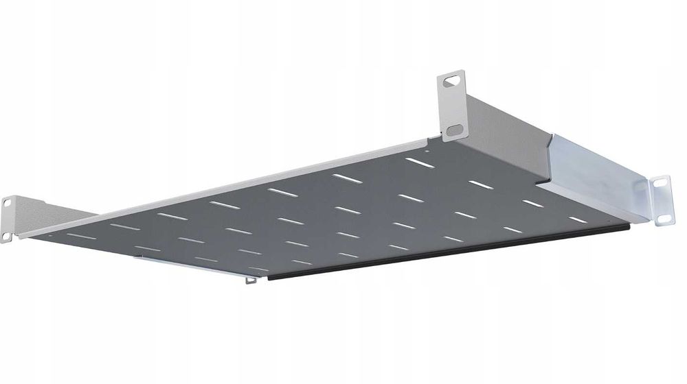Półka RACK 19" 1U 350mm Regulowana 350-510 mm do Szaf RACK Stalflex