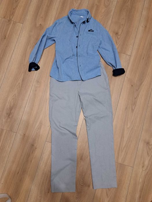 Zestaw elegancki spodnie i koszula