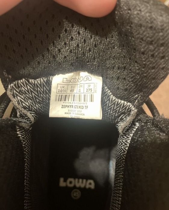 LOWA Zephyr GTX MID TF Black Gore-Tex | Тактичні черевики | Військові берці | Трекінгове взуття | 40-45