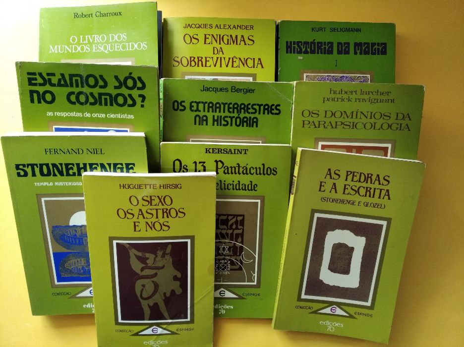 Dez livros (Stonehenge, História da magia, O livro dos mundos ..)