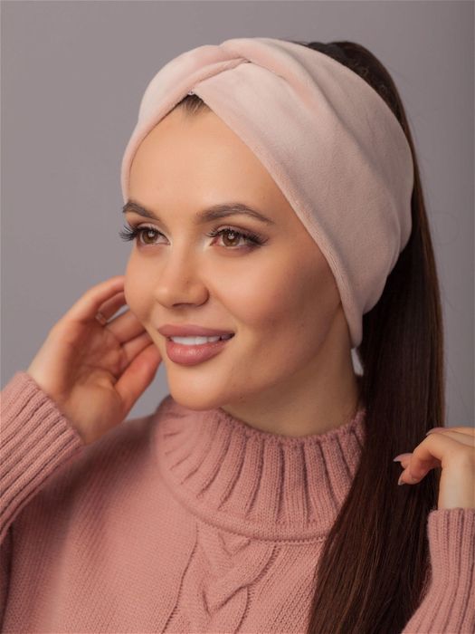Повязка чалма велюрова плюш плюшевая тепла