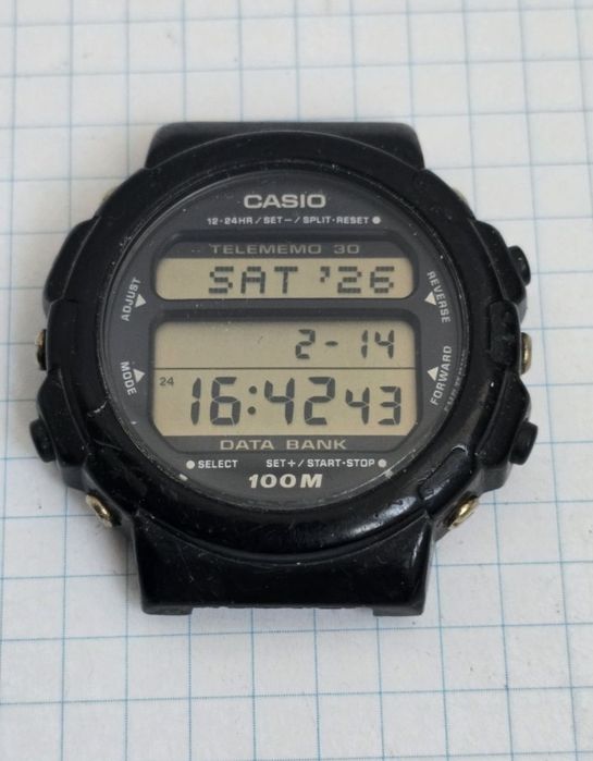 Колекційний годинник Casio Databank Japan часы касио ретро вінтаж