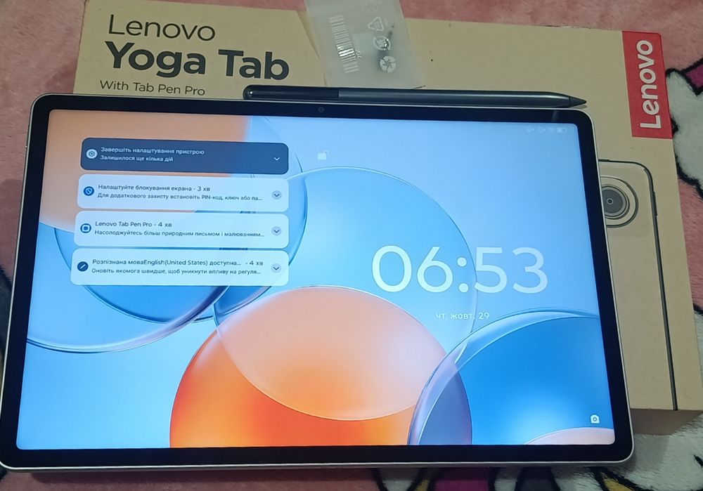 Планшет Lenovo Yoga Tab 8/256 Seashell + Pen(ZAG60135UA)