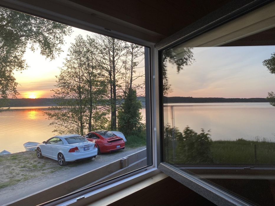 Świerkowy Domek do wynajęcia nad jeziorem Pluski