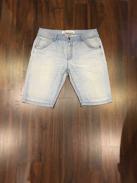 Spodenki jeansowe krótkie rozmiar 38 na 180 cm 100cm w pasie