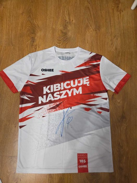 Unikatowa koszulka Oshee z autografem Krzysztofa Piątka | numer 185