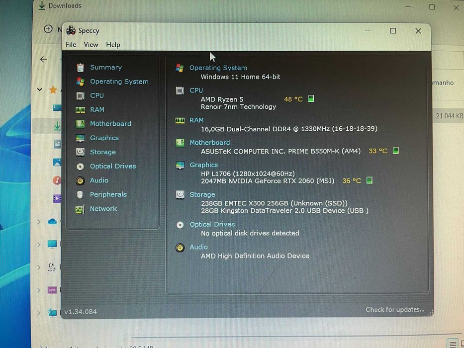 PC Gaming Ryzen 5 4500 | RTX 2060 6GB | 16GB RAM | SSD 256GB