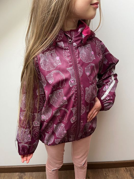 Reima kurtka polarowa gumowana softshell dziewczęca 116-122 na wiosnę