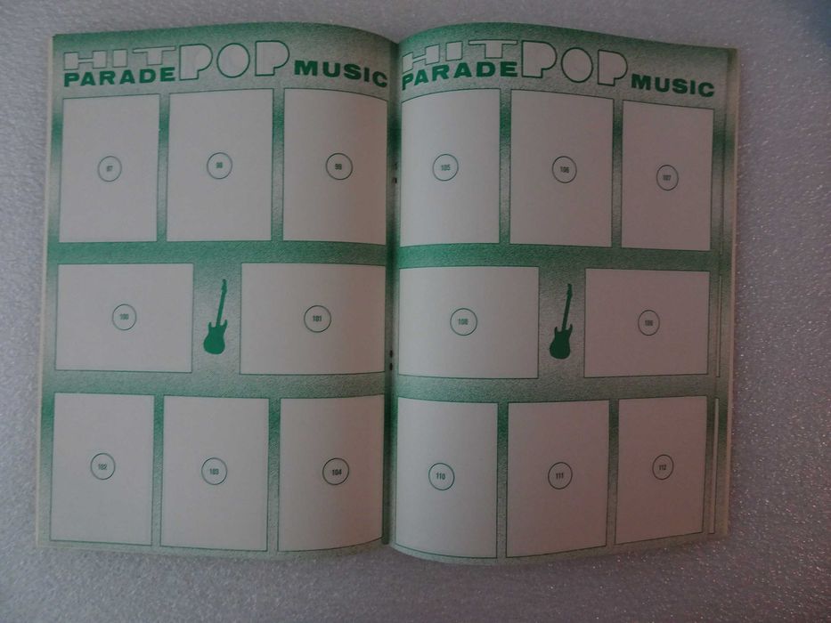 Caderneta de cromos vazia Hit Parade Pop Music
