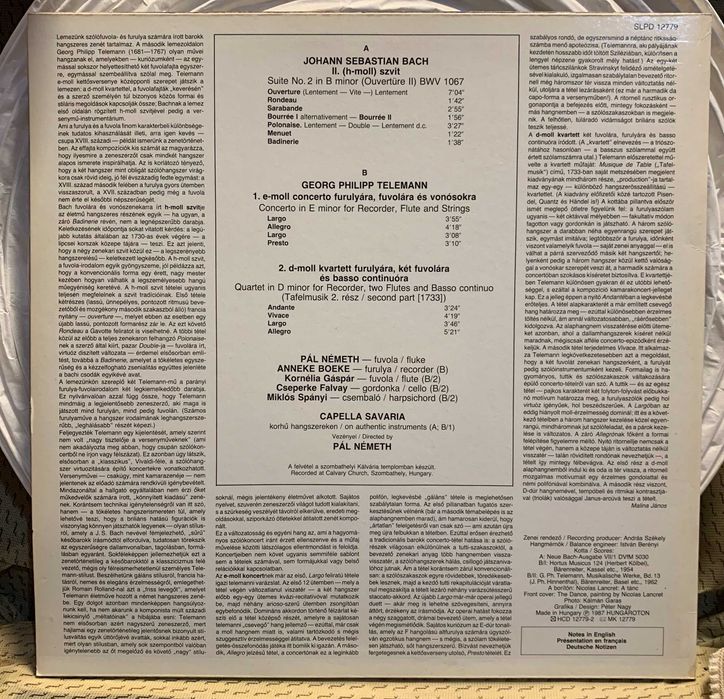 Álbum de vinil "Suite No. 2 In B Minor / Concerto In E Minor...