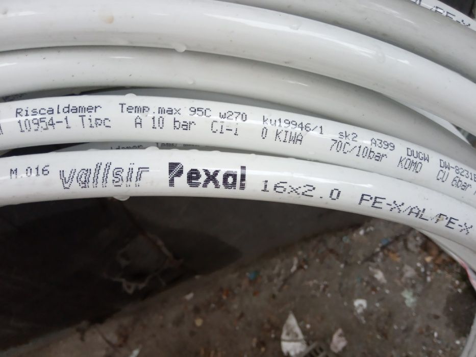 Труба valsir pexal, металлопластиковая. Теплый пол.