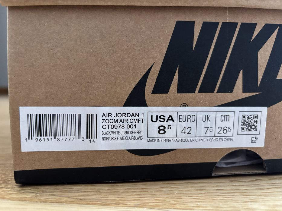 Air Jordan 1 Zoom CMFT Grey