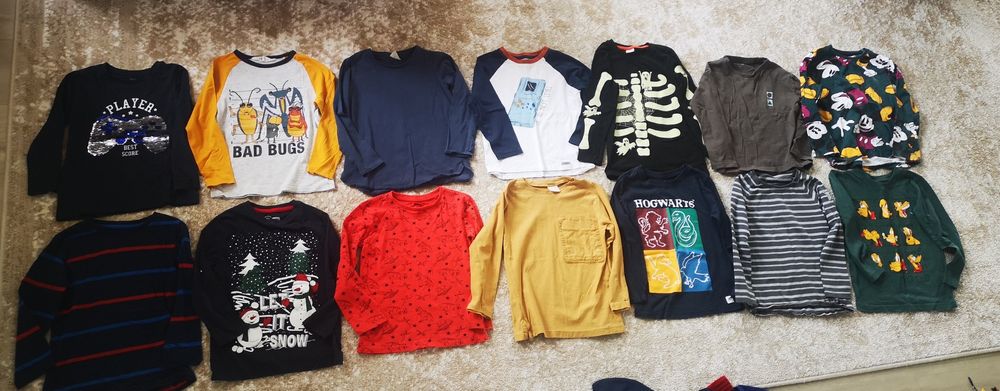 Mega paka 67 sztuk ubranek dla chłopca 116