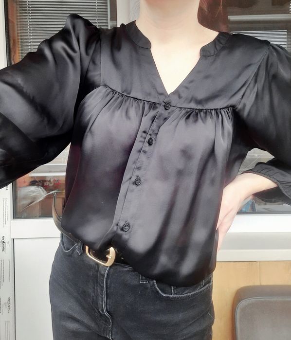 Жіноча блузка атласна H&M