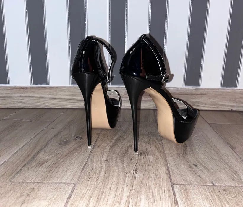 62/ Nowe OD RĘKI 40 buty obcasy 17 cm szpilki sandały 36-46