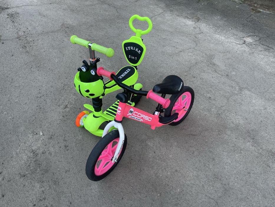 Велобіг та самокат 3в1