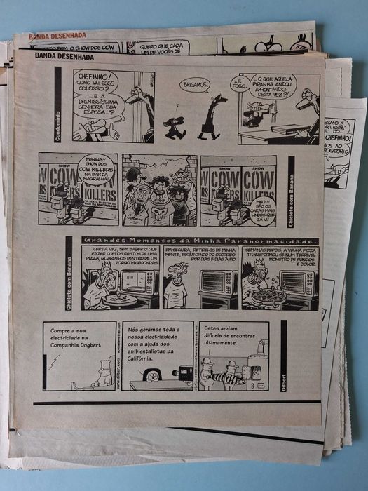 Tiras de LAERTE e ANGELI publicadas no jornal Público (anos 90)