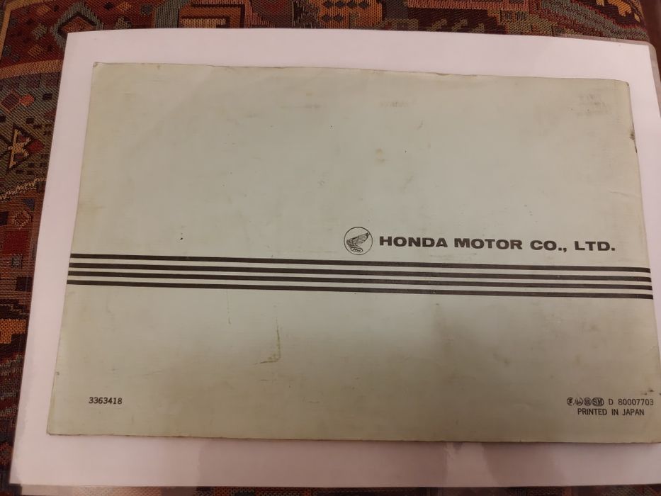 Manual Instruções Honda Civic 1200_1500