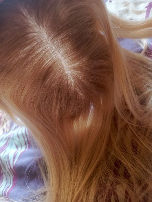 Topper tupet blond